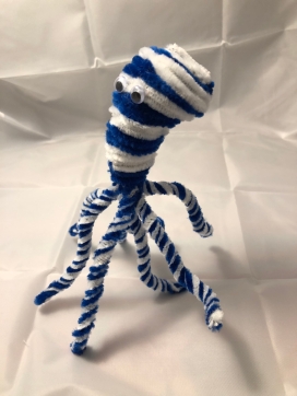 Pipe cleaner octopus finished
